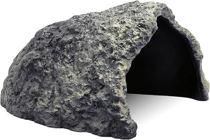 Rock Cave Habitat Hidden for Reptile and Amphibians.Terrarium & Aquarium Decor, Reptile hideout Hide Cave, Perfect for Bearded Dragons,Lizards,Snakes,Turtles,Geckos,Tortoises,Small Animals -Large Size