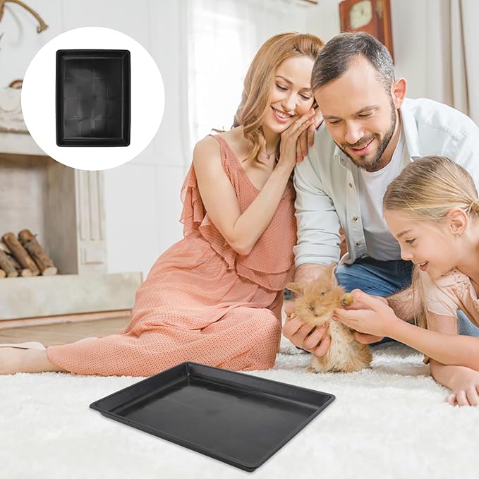Garneck Dog Crate Replacement Tray 34x26cm Durable Plastic Bottom Pan for Pet Cages - Kennels and Rabbit Litter Box Easy Clean Dog Cage Tray for Cats Dogs and Small Animals