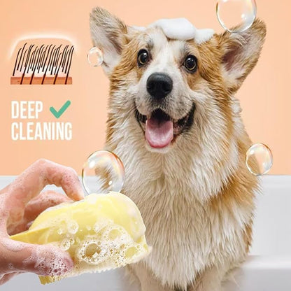 Pets Bath Brush | Scrubber for Bath | Dog Shampoo Brush | Dog Washing/Shower Brush, Suitable for Short/Long Haired Dogs, Dog Brush for Shedding, Bathing, Massaging & Grooming (2yellow) (2yellow2)