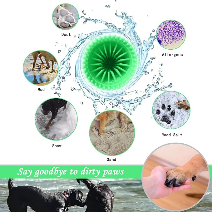 Dog Paw Cleaner for Large/Extra Large Breeds - Pet Foot Washer Cup