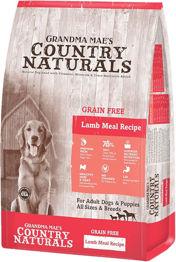 Country Naturals Grandma Mae's Grain Free Non-GMO LID Lamb 25 Lb
