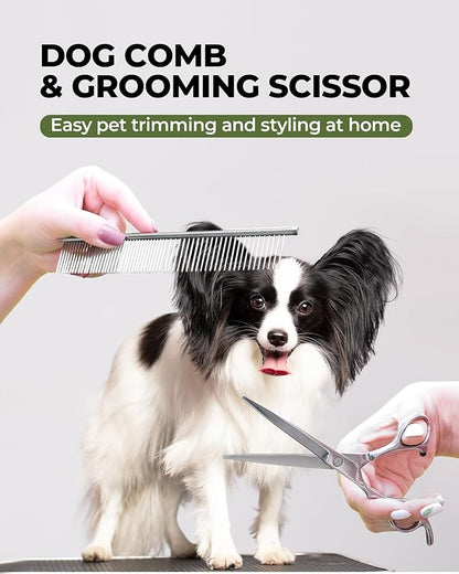 Dog Brush for Shedding Grooming,6 Pack Long-Pin Brush Set for Long Haired Dog Cat Goldendoodles Poodles Doodles Green