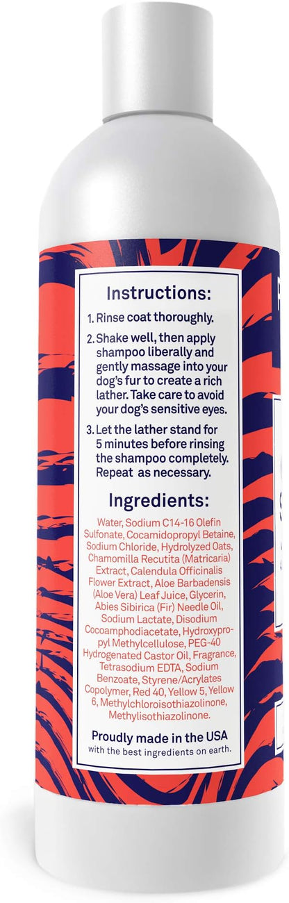 Petpost | Oatmeal & Chamomile Shampoo for Dogs with Dry Skin - Naturally Heals, Protects, Rejuvenates Dog Skin & Coat - Oatmeal, Chamomile, Aloe & Yucca Formula 8 oz.