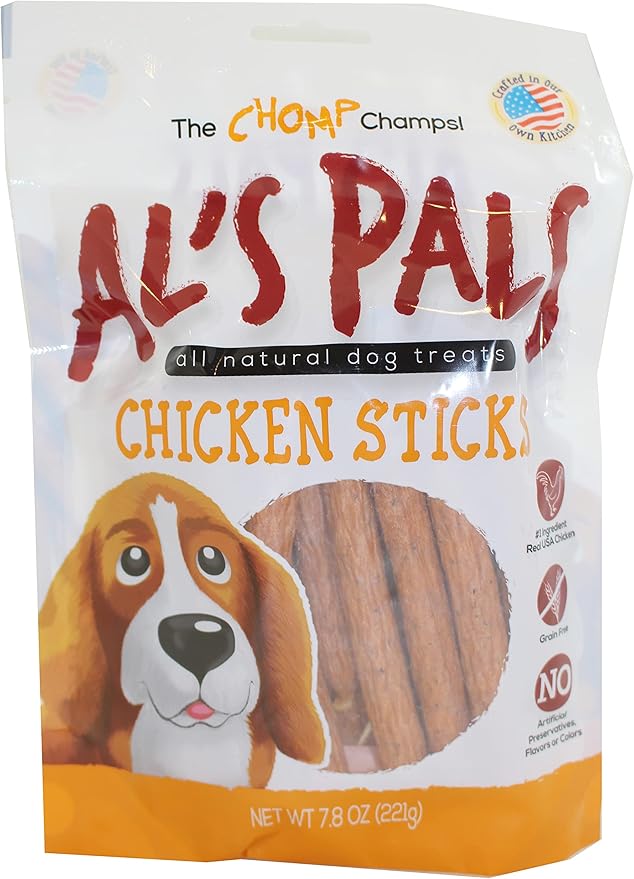 AL's Pals All Natural Dog Treats - Chicken Sticks 7.8 oz. Bag