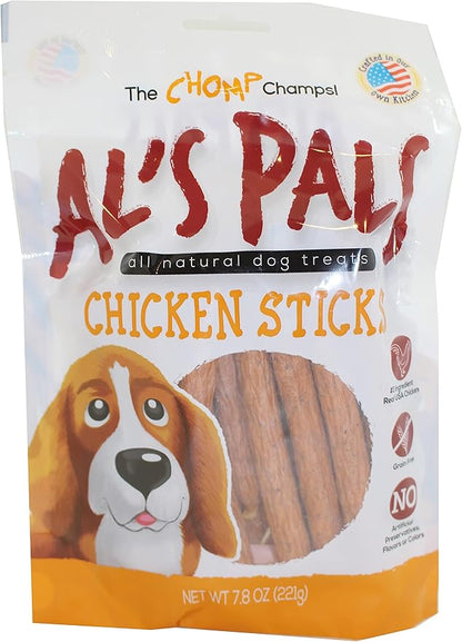 AL's Pals All Natural Dog Treats - Chicken Sticks 7.8 oz. Bag