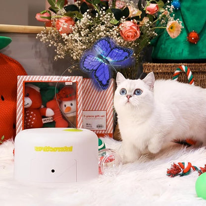 ALL FOR PAWS Interactives Cat Teaser Toy Flutter Bug Cat Wand Toy Fun Playing Toys Kitten Toys with Shiny Butterfly