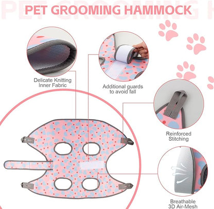 Dog Grooming Hammock for XXL Large Dogs Nail Trimming, Dog Grooming Harness for Cutting Nails, Pet Grooming Sling Helper with Nail Clippers/Nail Trimmers