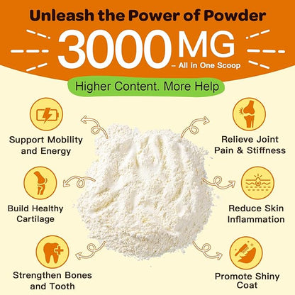 NATURE TARGET Glucosamine for Dogs, Joint Supplement for Dogs, Chondroitin, MSM, Turmeric, Omega 3, Support Hip & Joint Mobility - Dog Joint Pain Relief for Small & Large Breed, 9.52 Oz