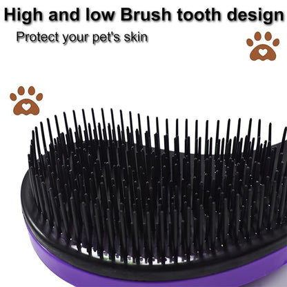 Puppy Brush, Soft Dog Brush for Grooming, Puppy Hair Remover Brush Comb, Grooming Tool for Poodles,Teddy, Yorkies, Maltese, Shih Tzu, Chihuahua, Light Purple