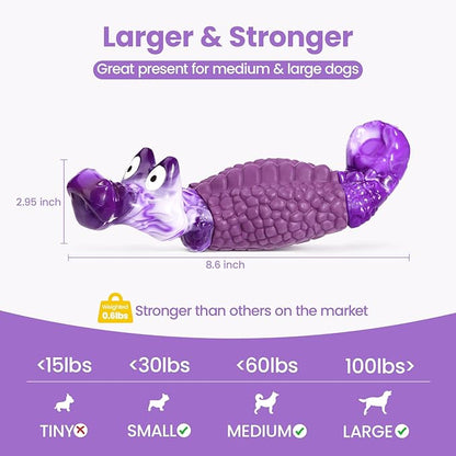 HGB Tough Dog Toys for Aggressive Chewers, Squeaky Indestructible Dog Toy, Dog Toys for Large Dogs, Dog Chew Toys for Aggressive Chewers, Large Dog Toys to Keep Them Busy, Big Dog Toys for Medium Dogs