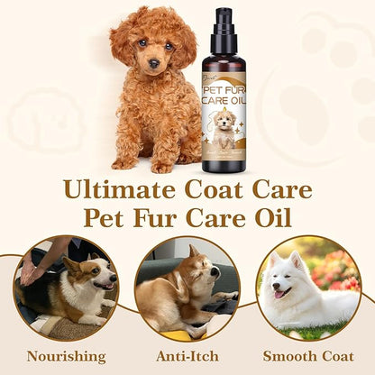 Waterless Dog Shampoo No Rinse Foam, Dog Dry Shampoo, with Pet Fur Care Oil, Pet Sensitive Glove & Stainless Steel Pets Grooming Comb, Clean Quickly, Soothe & Moisturize