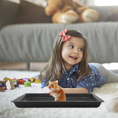 Garneck Dog Crate Replacement Tray 34x26cm Durable Plastic Bottom Pan for Pet Cages - Kennels and Rabbit Litter Box Easy Clean Dog Cage Tray for Cats Dogs and Small Animals