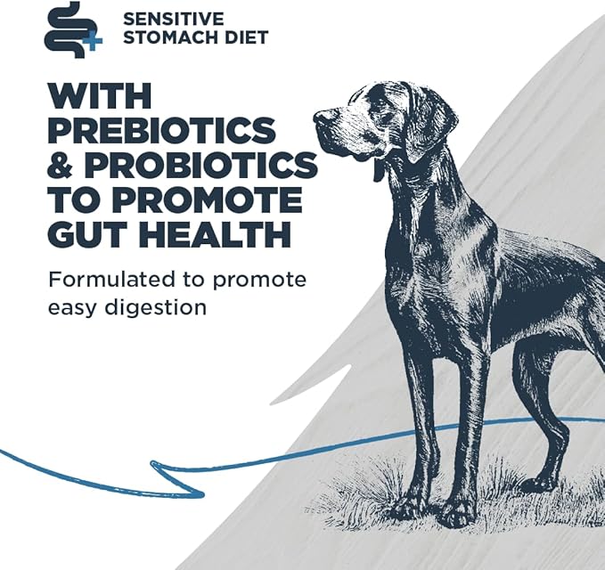 Blackwood Sensitive Skin & Stomach Dry Dog Food, Catfish Meal & Brown Rice with Ancient Grains, 10 Pound Bag with Prebiotics & Probiotics to Promote Gut Health