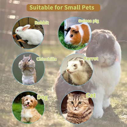 Rabbit Feeder for Cage,Hanging Automatic Cat Feeder and Water Dispenser,Ferret Cage Accessories,Food Water Bowl for Cats Rabbit Guinea Pig Cages(Cage Grid Spacing Over 1.2'')