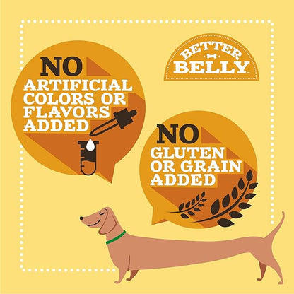 Better Belly Highly Digestible Rawhide Dental Chews, Treat Your Dog to a Chew with NO Artificial Colors or Flavors, 10 Count