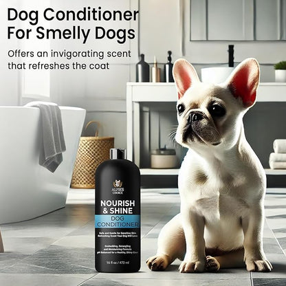 Dog Conditioner for Itchy Skin & Detangling  Calming & Moisturizing Formula with Lavender, Rosemary & Vitamin E  Softens Coat & Eases Brushing  Hypoallergenic  16 fl oz