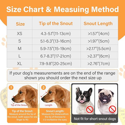 Dog Muzzle, Soft Mesh Muzzle for Small Medium Large Dogs,Chihuahua German Shepherd Bulldog,Breathable and Drinkable Muzzle Cover, Adjustable Anti-Fall Bite Barking Chewing Muzzle (Medium)