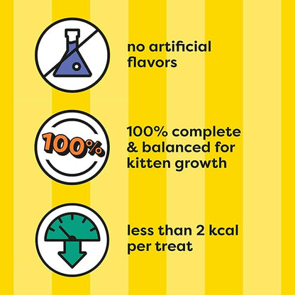 Temptations Kitten Crunchy and Soft Cat Treats Salmon and Dairy Flavor, 6.3 oz. Pouch, (Pack of 10)