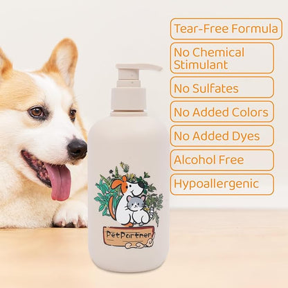 Cat & Dog Shampoo and Conditioner,Natural Chinese Medicine Shampoo，Relief Itchy Dry Skin Erythema Papules Pustules