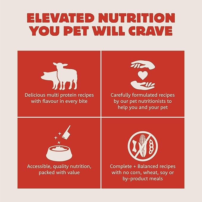 Farmstead Feast, Dry Dog Food, Pork Meal and Lamb Meal Adult Recipe with Grains, 25 lb Bag