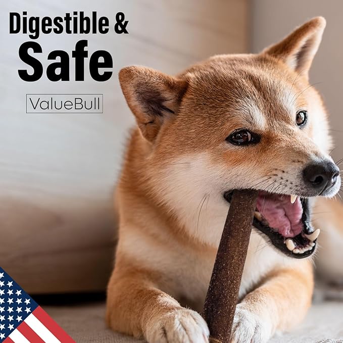 ValueBull USA Collagen Sticks for Dogs, 6 Inch Super Jumbo Chews, Natural Long-Lasting Dog Treats, 200 Count Wholesale Pack - Promotes Joint, Skin & Coat Health with Glucosamine and Chondroitin