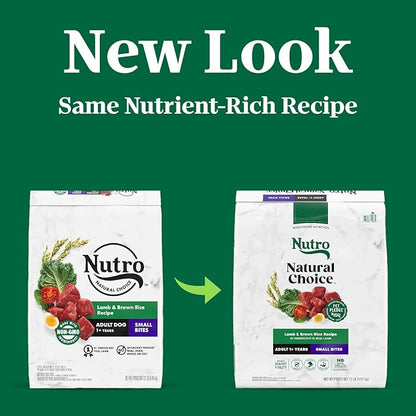 Nutro Natural Choice Small Bites Adult Dry Dog Food, Lamb and Brown Rice Recipe, 12 lbs.