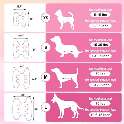 Dog Grooming Hammock, Breathable Cat Hanger Sling Harness Pet Grooming Hammock, Dog Sling for Nail Trimming, Cat Restraint Bag with Nail Clippers& Nail File (Pink, Small)