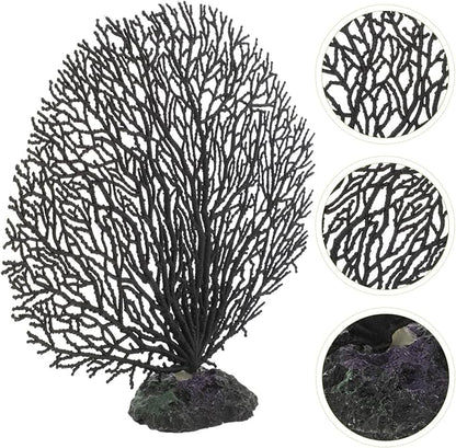balacoo Aquarium Sea Fan Coral Decorations - Simulation Sea Coral Branch, Artificial for Aquarium Ornament Fish Tank Landscape (7 Inch)