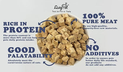 Freeze-Dried Salmon Training Raw Single Ingredient Cat Treats, Solve Pet's Picky Eating Problem(Salmon)