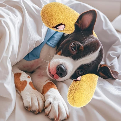 Lystaii Cat Pillow for Indoor Pet Cat Dog Calming Pillow Soft Fluffy Cat Bed Pillow Dog Neck Pillow Pet Toy Half Donut Anxiety Relief Pet Pillow with Cute Embroidery Pattern (Yellow, Peaches)