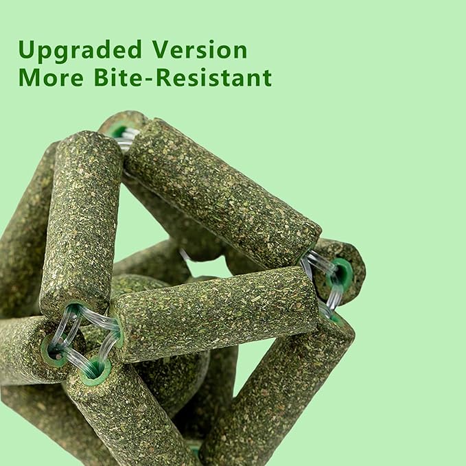 Cat Catnip Toys,2Pcs Catnip Ball for Cats,Toys for Indoor Cats,Cat Chew Exercise Toy for All Breeds and Species,Enhances Oral and Dental Health