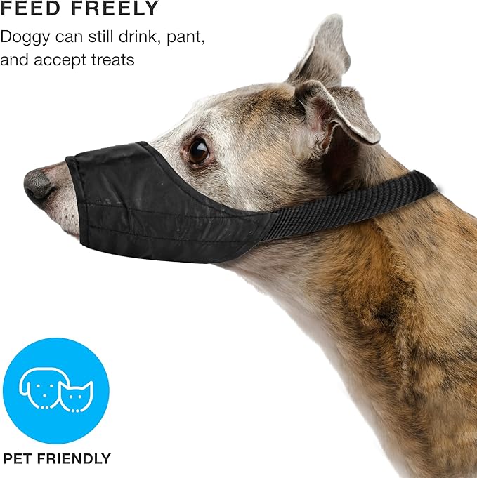 Dog Muzzle for Medium Dogs 20-50lbs (M) Soft Mesh Nylon Quick Fit Dog Muzzle - Medium Breed Dog Grooming Supplies - Medium Dog Muzzle for Biting