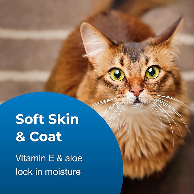 PetAg Fresh _ Clean Soothing & Sensitive Pet Shampoo - 18 oz - Hypoallergenic & Tearless Pet Shampoo for Dogs, Cats & Small Animals with Aloe & Vitamin E - Fragrance Free