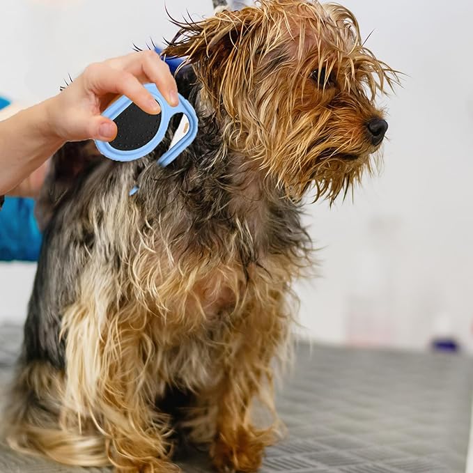 Pet Knotting Comb, Blue, for Removing Matted, Cat Brush Hair Clipper Detangling Knots for Dogs and Cats