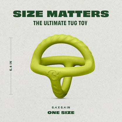 Benebone Natural Rubber Tug Interactive Dog Toy, Natural Rubber