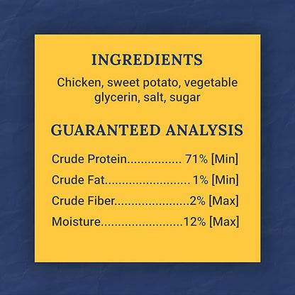 Ernie Els Premium Dog Treats Bundle: Chicken Jerky, Freeze-Dried Chicken and Chicken Wrapped Sweet Potato, (Pack of 3), Nutritious and All Natural for Healthy Snacking, Training and Rewards