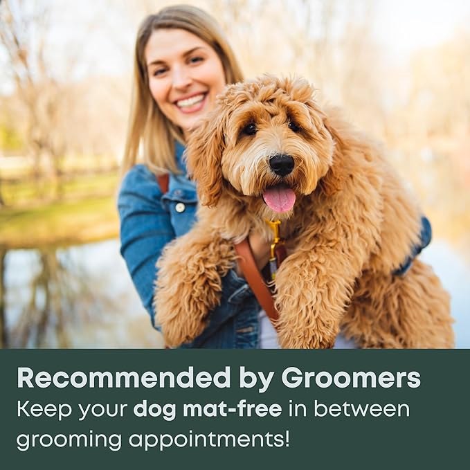 Doodle Brush for Goldendoodle, Poodle, and Labradoodle Coats - Best Slicker Brush for Dogs with Wavy & Curly Hair - Detangle, Brush, & Fluff Like a Pro - Golden Doodle Must Haves by Freshly Bailey