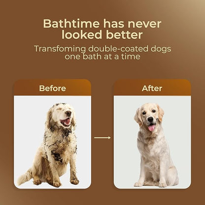 Natural Anti-Shedding & Coat-Softening Pet Shampoo, Gentle Anti Shedding Shampoo for Dogs & Cats, Reduces Shedding, Softens Fur - 8.45 Fl Oz Dog Shampoo for Shedding - Deshedding Dog Shampoo