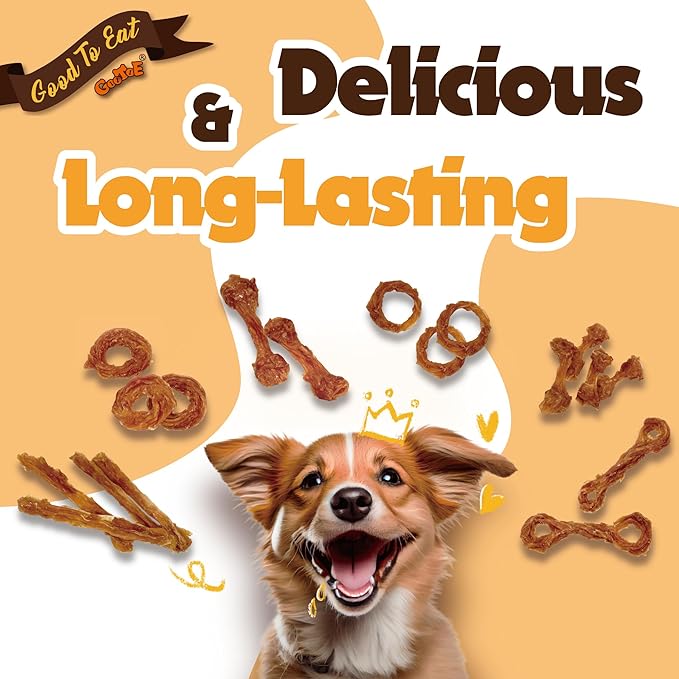 Gootoe Turkey Tendon Dog Treats, Bone (S) 6 Pieces per Pack, 100% USA Sourced Turkey, Natural Snack, Premium Puppy Chews, Hypoallergenic, Reseal Value Bags, Sizes for Small Dogs