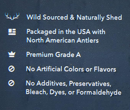 Amazon Brand - Wag Elk Antler - Whole - Small 4-5.5 inches (Best for Dogs Under 15 lbs), 0.70 Ounce (Pack of 2)