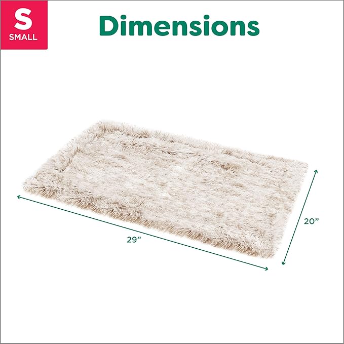 Furhaven Waterproof Throw Blanket for Dogs & Indoor Cats, Washable - Shaggy Plush Calming Long Faux Fur & Velvet Dog Blanket - Driftwood, Small