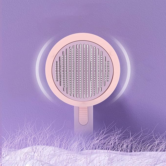Cat Grooming Brush Pet Comb Hair Removal Dog Cat Hair Removal Comb Massage Self Cleaning Comb Cleaning