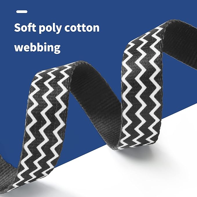 Mile High Life Dog Collar | Cute Puppy Collars | Lightweight Girl Dog Collar | Soft Boy Dog Collars | w Geometric Plaid Wave Line Pattern (Black Plaid, Large)