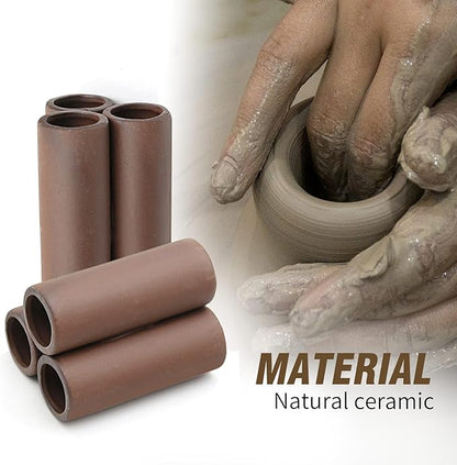 2 pcs Ceramic Fish Tank Accessories, Fish House, Aquarium Hideout, Swim Holes Aquatic, Aquarium Cave, Ceramic Decoration for Freshwater and Saltwater Fish Tank (Pipe)