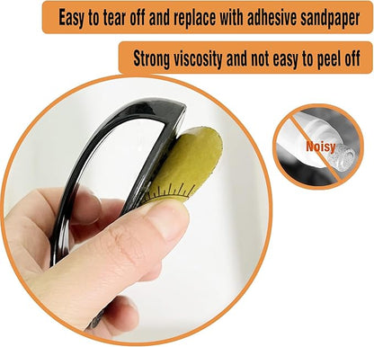 Dog Nail File Board Stress Free Handheld Scratch Pad for Dogs Portable Pet Nails Trimming Grinding Tool 2 Pack Each with 4 Pcs Replaceable Sandpapers