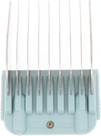 25mm 1" Animal Clipper Guard Attachment (Not Compatible on 5-in-1 Blade) for A5 Series Clippers |Stainless Steel Blade for Dog Groomers| Snap-On/Off Guard Combs for Dog Grooming (Standard COMB25MM)