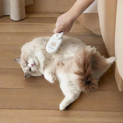 Gen 2 3-in-1 Cat Steam Brush for Shedding, Pet Hair Removal Water Comb, Spray Cat Grooming Brush for indoor Haired Cats, Dogs, Rabbits (Beige)