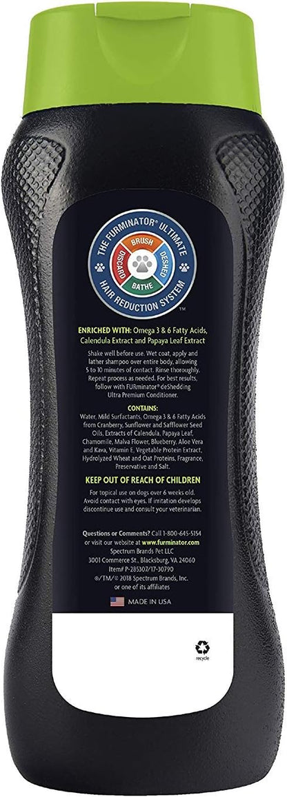 (3 Pack) FURminator deShedding Ultra Premium Shampoo, 16 Ounce each
