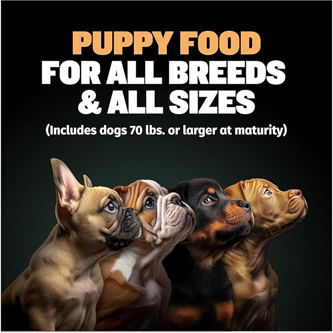 Bully Max Wet Puppy Food - Instant Fresh Dehydrated High Protein Soft Dog Food with Chicken - Healthy Growth for Small & Large Breed Puppies - 4 Dry Dog Food Pounds (Makes 11 lbs. of Wet Dog Food)