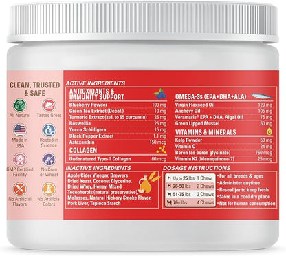 Bernie's Marvelous Mobility - Daily Total Joint Support for Dogs - 90 Soft Chews - Maintain & Rebuild Mobility, Supports Joint Tissue Health